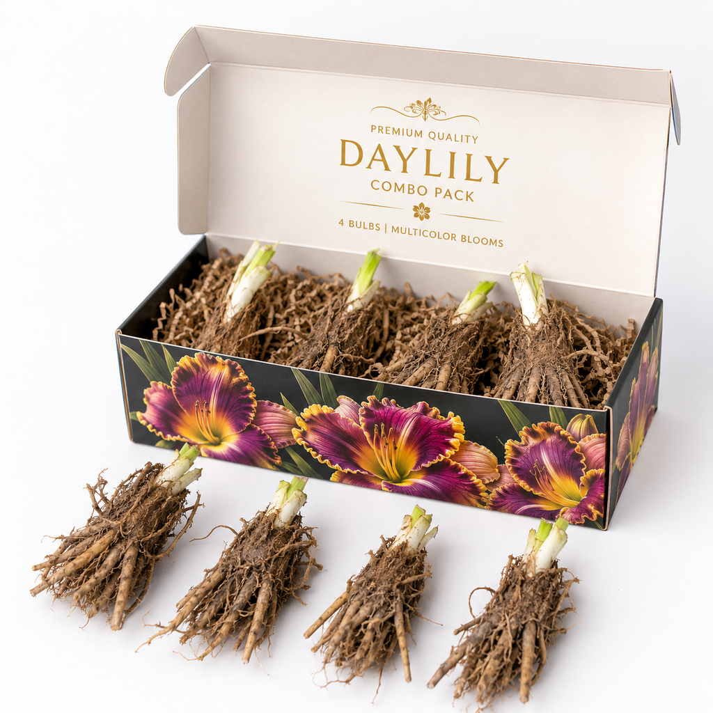 🌸 Premium Multicolor Day Lily Bulbs Combo Pack | Rare Exotic Perennial Blooms | Easy to Grow Garden Flower 🌸