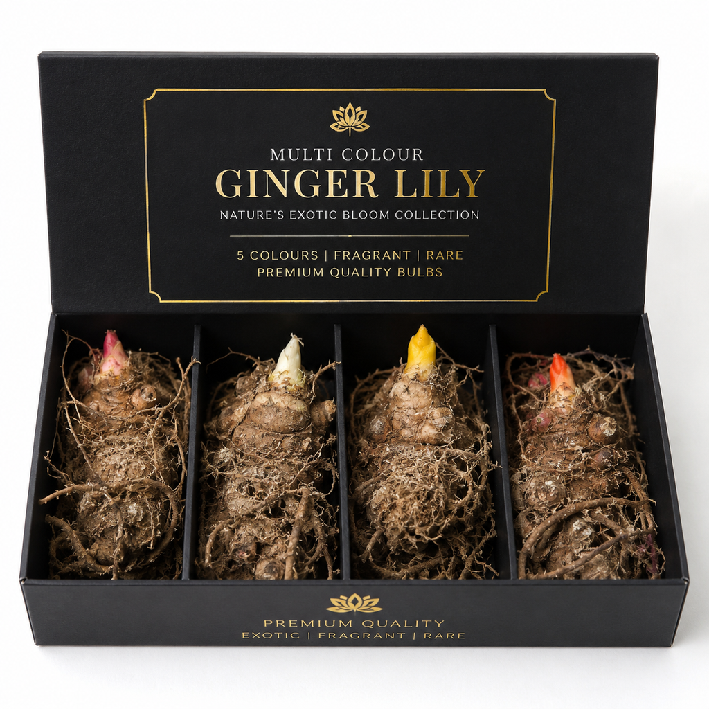 Premium Multi Colour Ginger Lily Bulbs Combo Pack | Rare Exotic Fragrant Flowers 🌸🌿