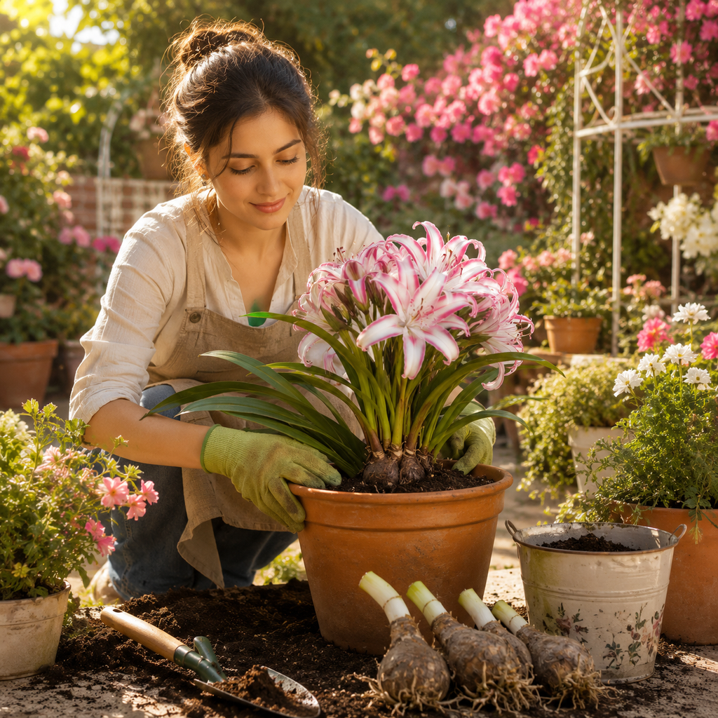 👑 Royal Crinum Spider Lily Collection – Premium Exotic Flower Bulbs